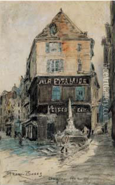 Rue A Angers Oil Painting - Frank Myers Boggs