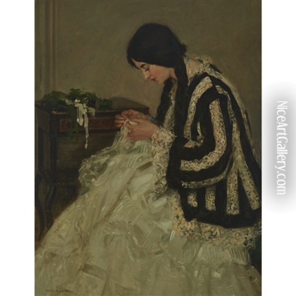 Black And White Oil Painting - Henry Salem Hubbell