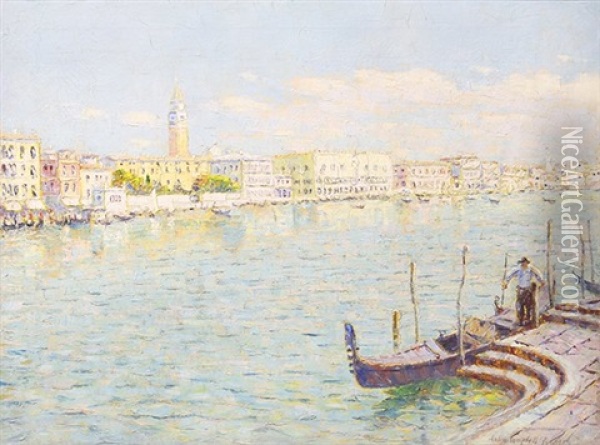 View Of Venice Oil Painting - Colin Campbell Cooper