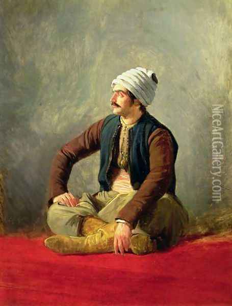An Eastern Trader, 1830-45 Oil Painting - Horace Vernet