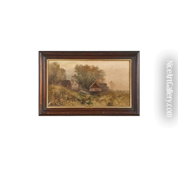 Untitled (farmhouse In Landscape) Oil Painting - Frank Knox Morton Rehn