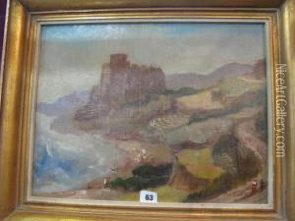 Forteresse Au Rivage Oil Painting - Maurice Soudan
