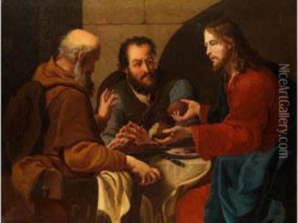 Das Abendmahl In Emmaus Oil Painting - Bernardo Strozzi
