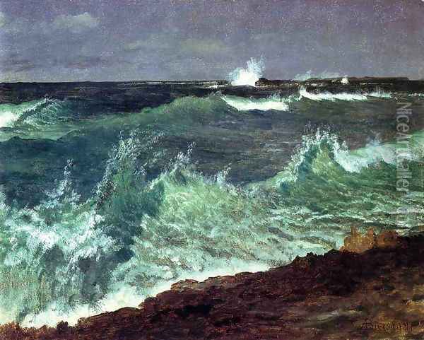 Seascape Oil Painting - Albert Bierstadt
