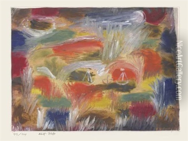 Schilf-schiffe Oil Painting - Paul Klee