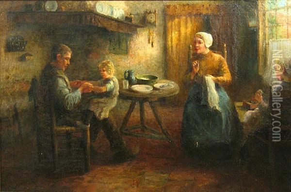 The Comforts Of Home Oil Painting - Carl Eugene Mulertt