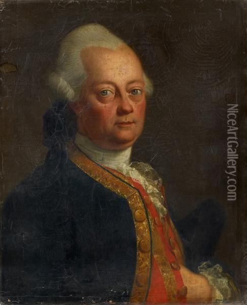 Portrait Of Christoph Friedrich Von Apell Oil Painting - Johann Heinrich The Elder Tischbein
