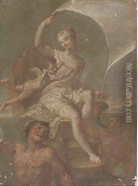 Galatea Oil Painting - Jacopo (Giacomo) Amigoni
