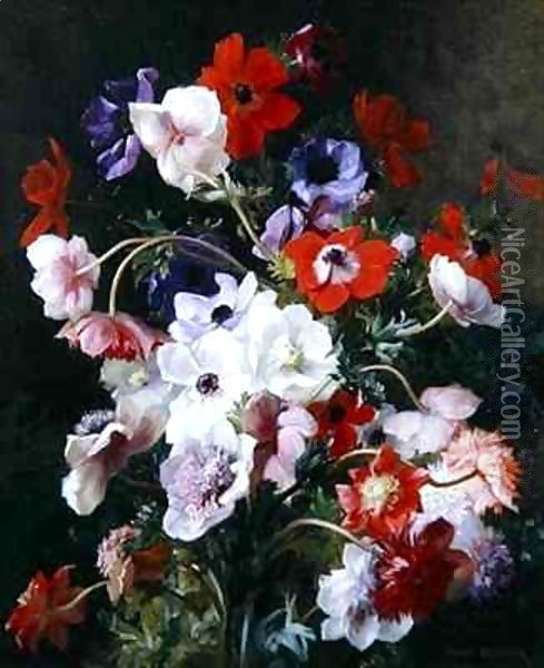 Still Life of Flowers Oil Painting - Jean Benner