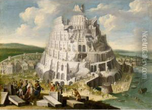 The Tower Of Babel Oil Painting - Joseph Stephan