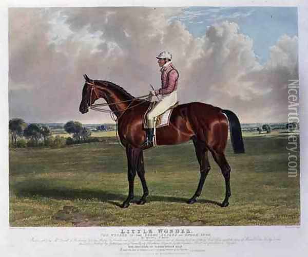 'Little Wonder', the Winner of the Derby Stakes at Epsom, 1840 Oil Painting - John Frederick Herring Snr
