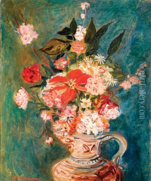 Flowers Oil Painting - Abraham Mintchine