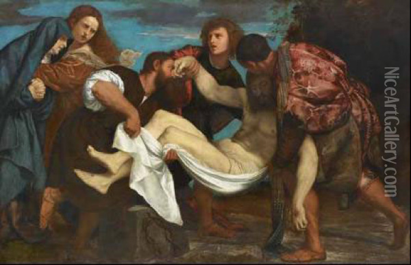 Deposizione Oil Painting - Tiziano Vecellio (Titian)