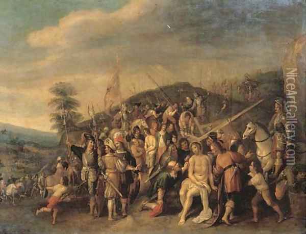 The Mocking of Christ 2 Oil Painting - Frans II Francken