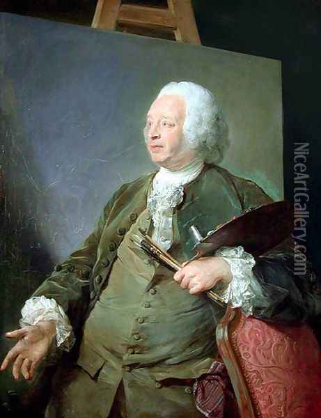 Portrait of Jean-Baptiste Oudry 1753 Oil Painting - Jean-Baptiste Perronneau
