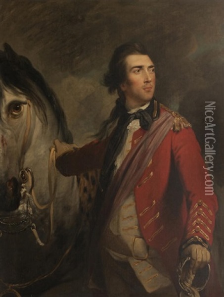 Colonel John Graham Of Kippen, 3rd Son Of Nicol Graham Of Gartmore And Brother Of Doughty Deeds Oil Painting - Robert Edge Pine