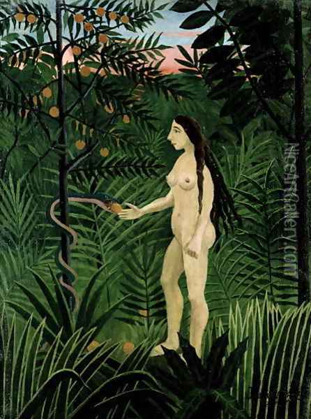 Eve 1906 07 Oil Painting - Henri Julien Rousseau