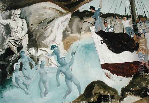 Mermaids, 1929 Oil Painting - Christopher Wood
