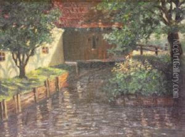 Annalong Mill Oil Painting - Joseph Malachy Kavanagh