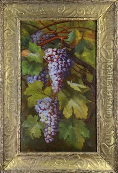 Grapes Oil Painting - Mary A. Hinkson