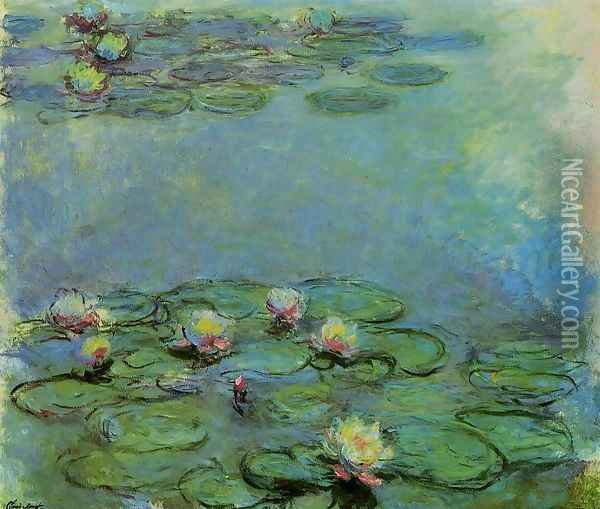 Water-Lilies10 1914-1917 Oil Painting - Claude Oscar Monet