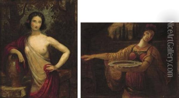 Salome; And Nu A La Cruche Oil Painting - Armand Point