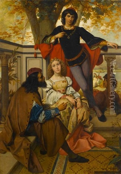 Jouissance Spirituelle Oil Painting - Pierre Jan van der Ouderaa