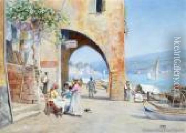 Lake Maggiore Oil Painting - Charles Nathaniel Worsley