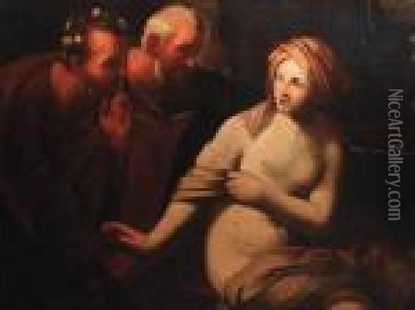 Susanna And The Elders Oil Painting - Guido Reni