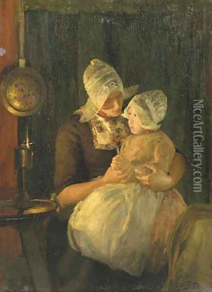 Mummy's sweatheart Oil Painting - Evert Pieters