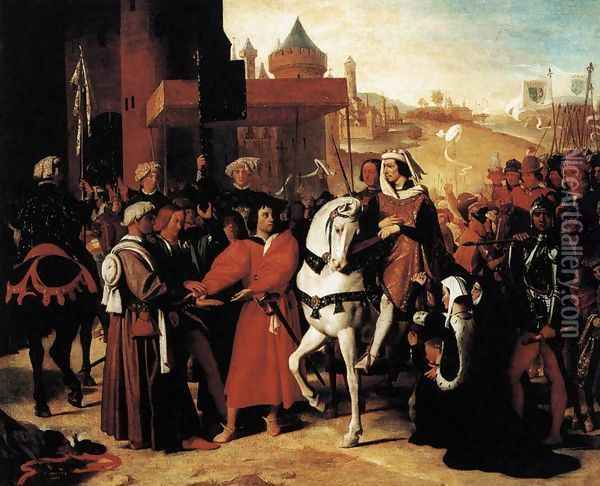 The Entry of the Future Charles V into Paris in 1358 Oil Painting - Jean Auguste Dominique Ingres