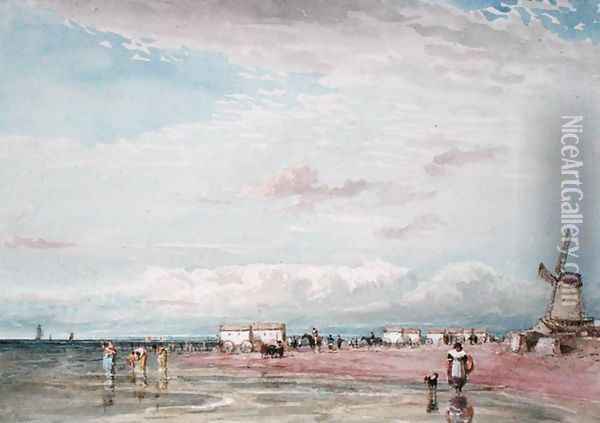 North Shore, Liverpool Oil Painting - David Cox