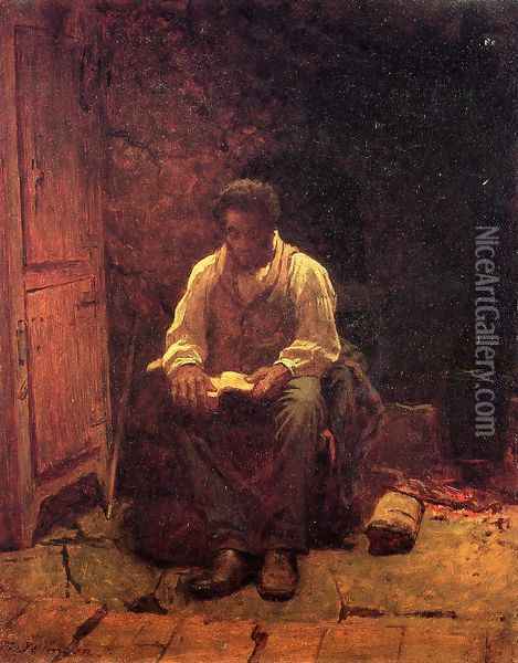 The Lord is My Shepherd Oil Painting - Eastman Johnson