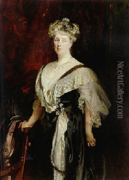 Lady Caroline Williamson Oil Painting - John Singer Sargent