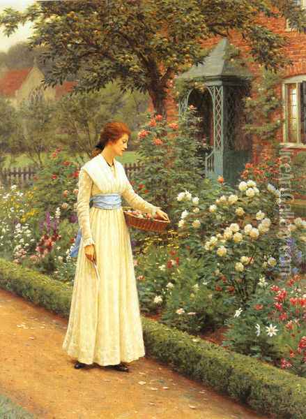 Summer Roses Oil Painting - John Hayter