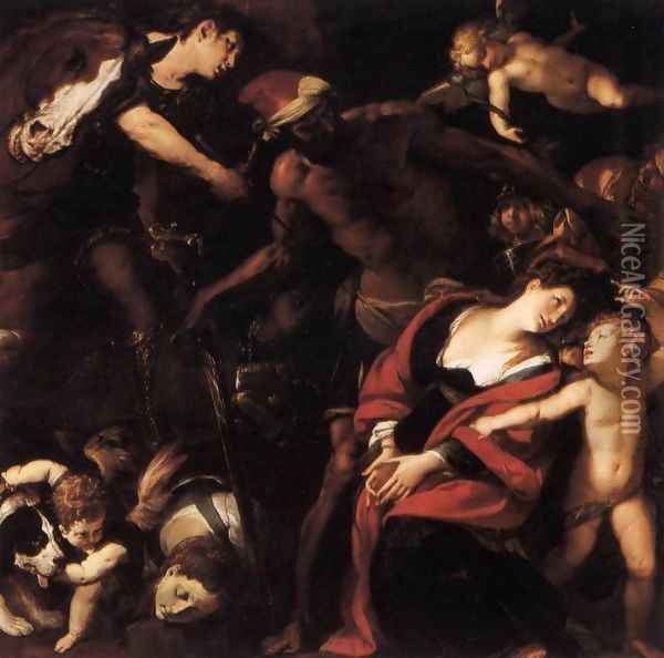 Matyrdom of St Rufina and St Seconda Oil Painting - Giulio Cesare Procaccini