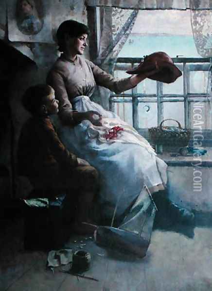 Jubilee Hat 1887 Oil Painting - Frank Wright Bourdillon
