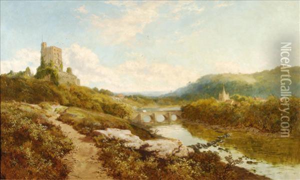Bostal Castle Oil Painting - Edmund John Niemann, Snr.
