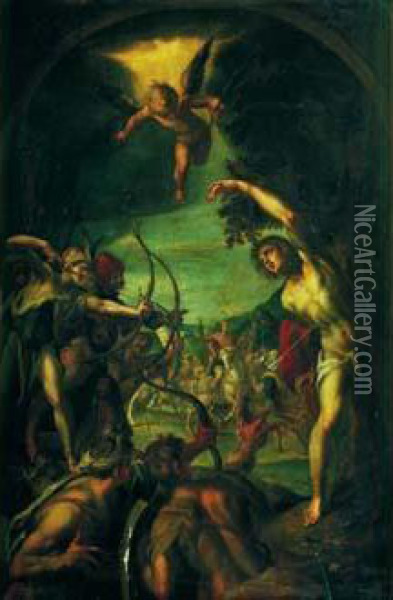 Le Martyre De Saint Sebastien Oil Painting - Hans Von Aachen