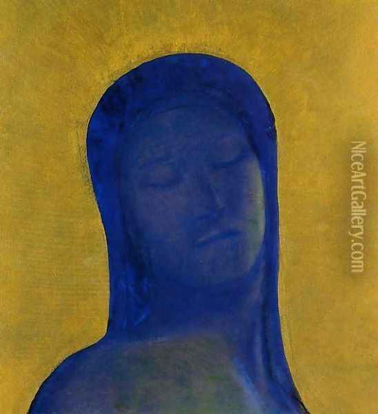 Closed Eyes2 Oil Painting - Odilon Redon