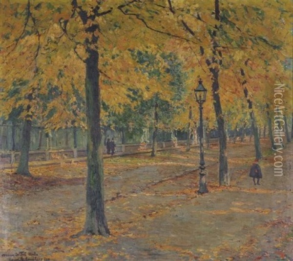 Avenue De Tres Urde Oil Painting - Louis Gustave Cambier