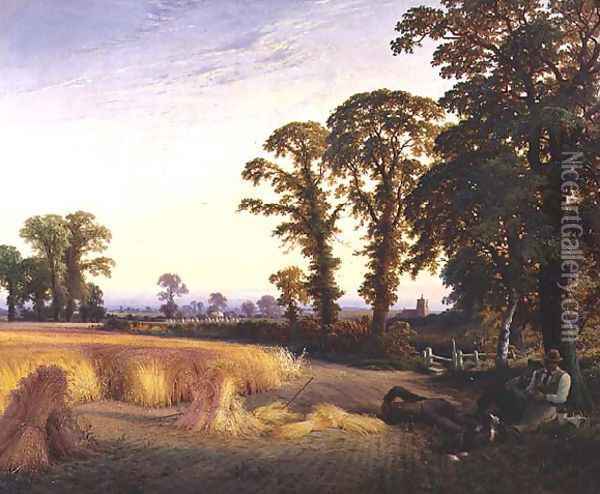 Haymaking, 1886 Oil Painting - James Towers