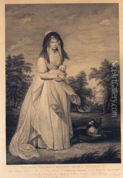 Elizabeth, Duchess Of Hamilton, Brandon And Argyll, By J. Finlayson Oil Painting - F. Read
