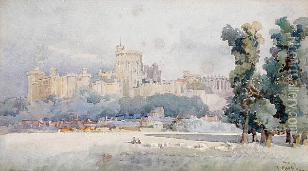 Windsor Castle Oil Painting - Rose Hake