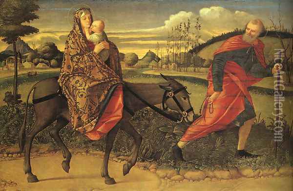 The Flight into Egypt 1500 Oil Painting - Vittore Carpaccio