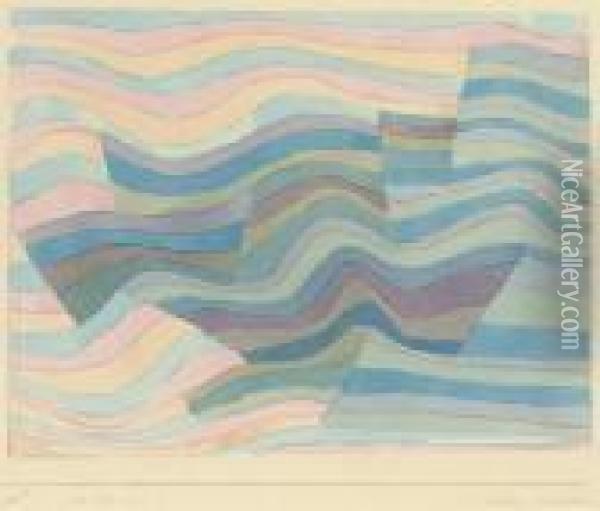 Bewegung An Der Steilkuste Oil Painting - Paul Klee