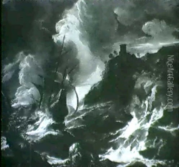 Kustenlandschaft Im Sturm Oil Painting - Marco Ricci