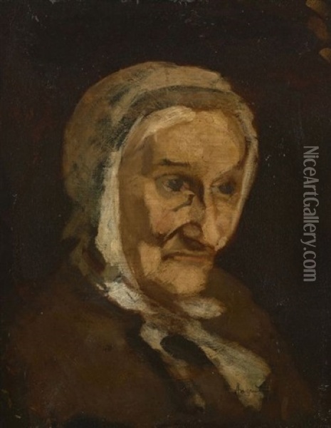 Portrait De La Mere De L'artiste Oil Painting - Louis Anquetin