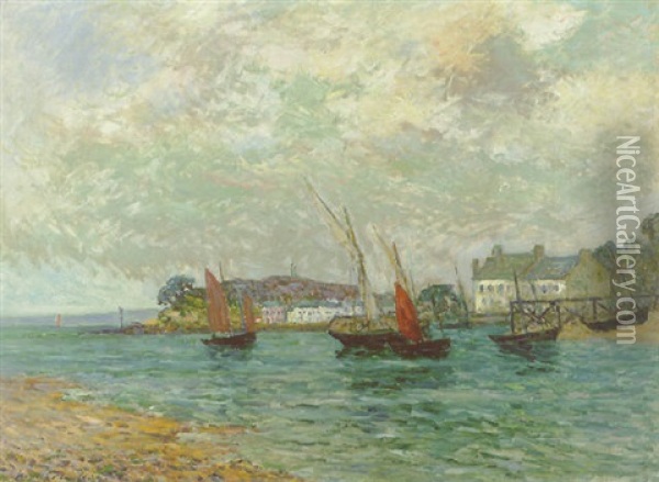 La Rentree Au Port De Douarnenez (finistere) Oil Painting - Maxime Maufra