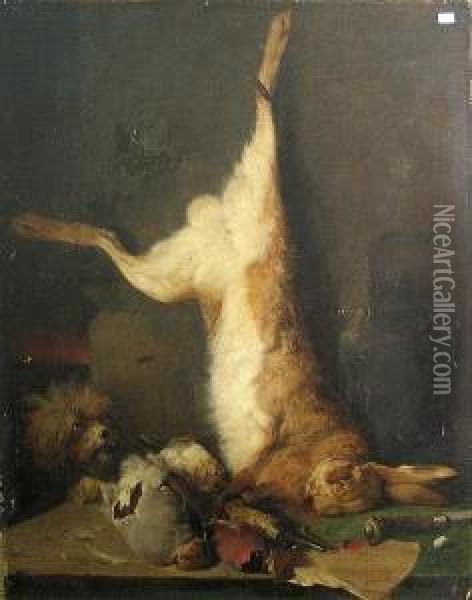 A Still Life With Dead Game Oil Painting - Meno Muhlig